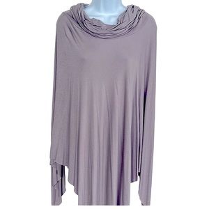 Gottex Poncho Poly/Spandex Pale Purple Cowl Neckline M